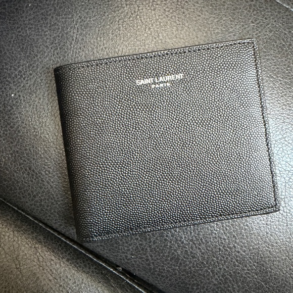 Saint Laurent Textured Black Card Holder